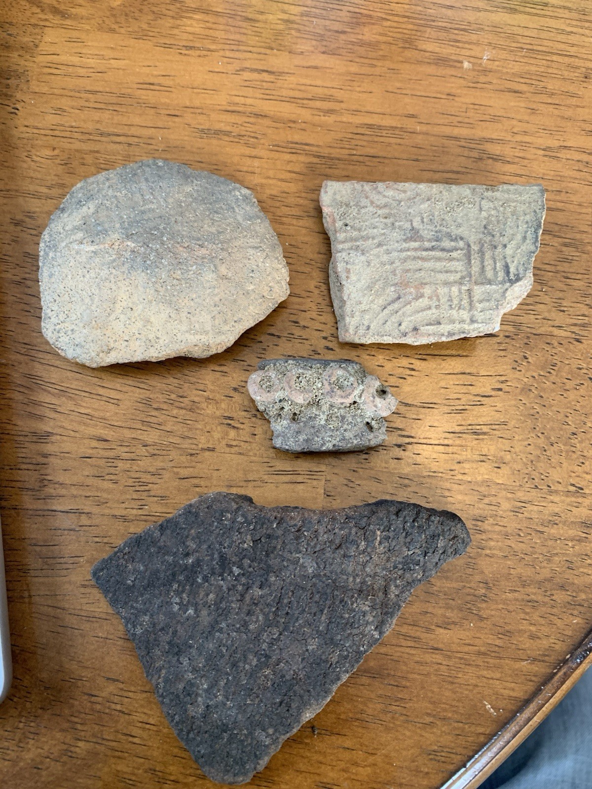 Authentic American Indian Artifacts Found Near Kingstree, SC pottery shards