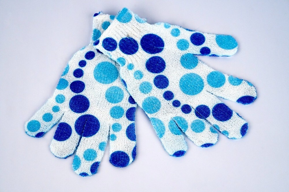 Ideal Bath - Luxury Bath Scrub Gloves Printed Multi-Bundle (6 & 12 Pack)