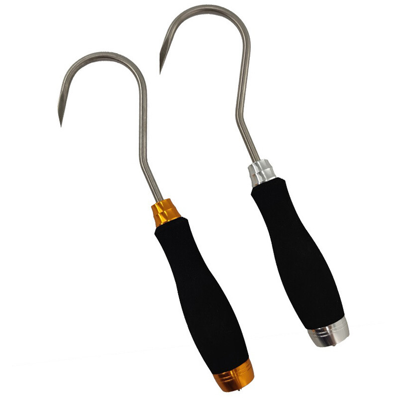 Hand Gaffs Fishing Hook Stainless Steel Hook EVA Handle Ice Fishing Tool