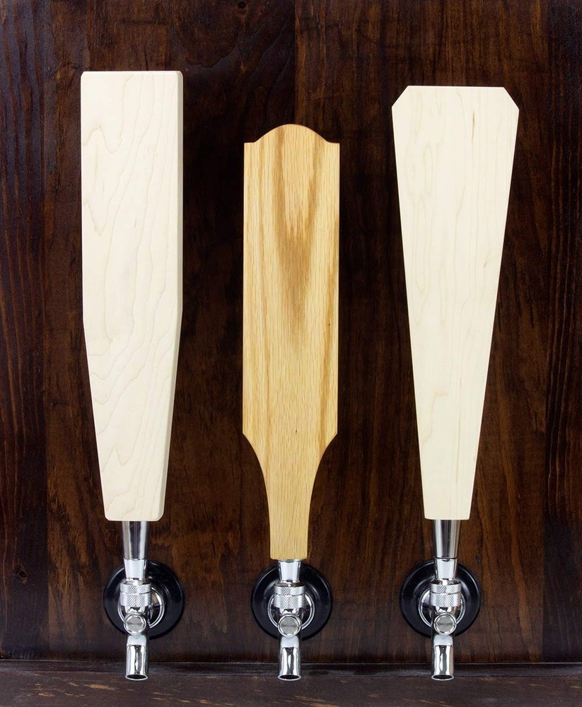 Unfinished 12.5" Solid Maple Tapered Tap Handle