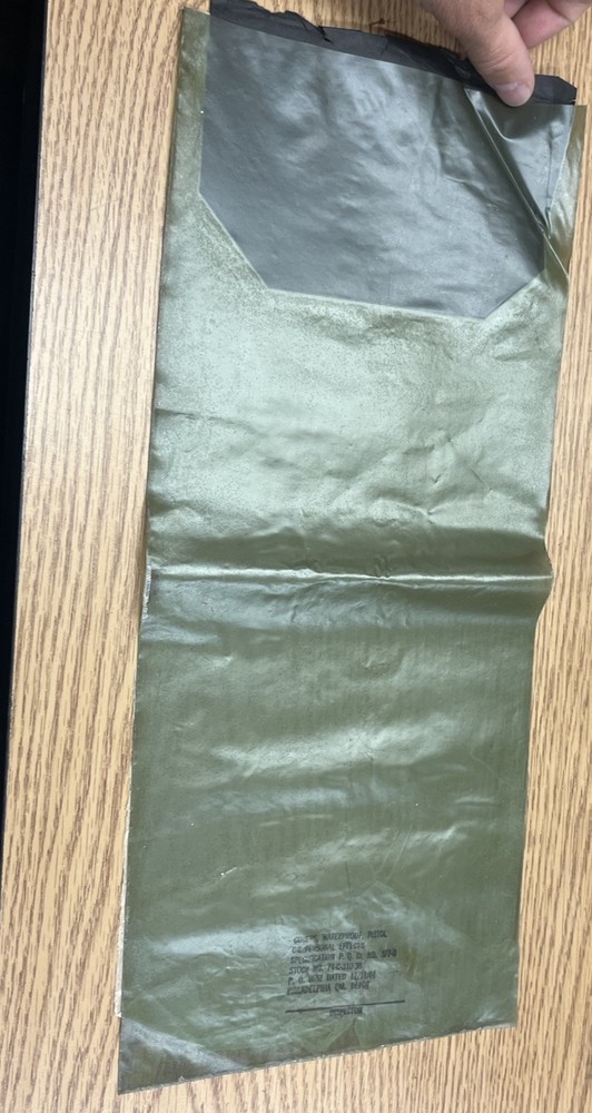 Original WW2 US Waterproof 1911 Pistol Cover bag plastic Normandy Dated 1944 (3)