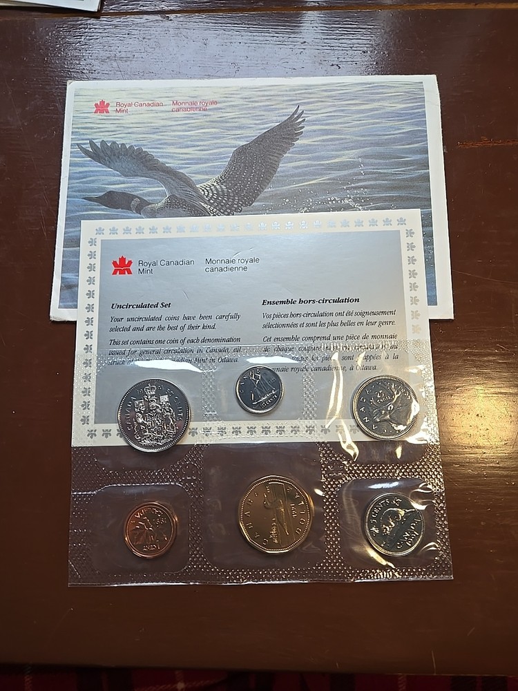 1991 Canada Uncirculated Proof Like Coin set