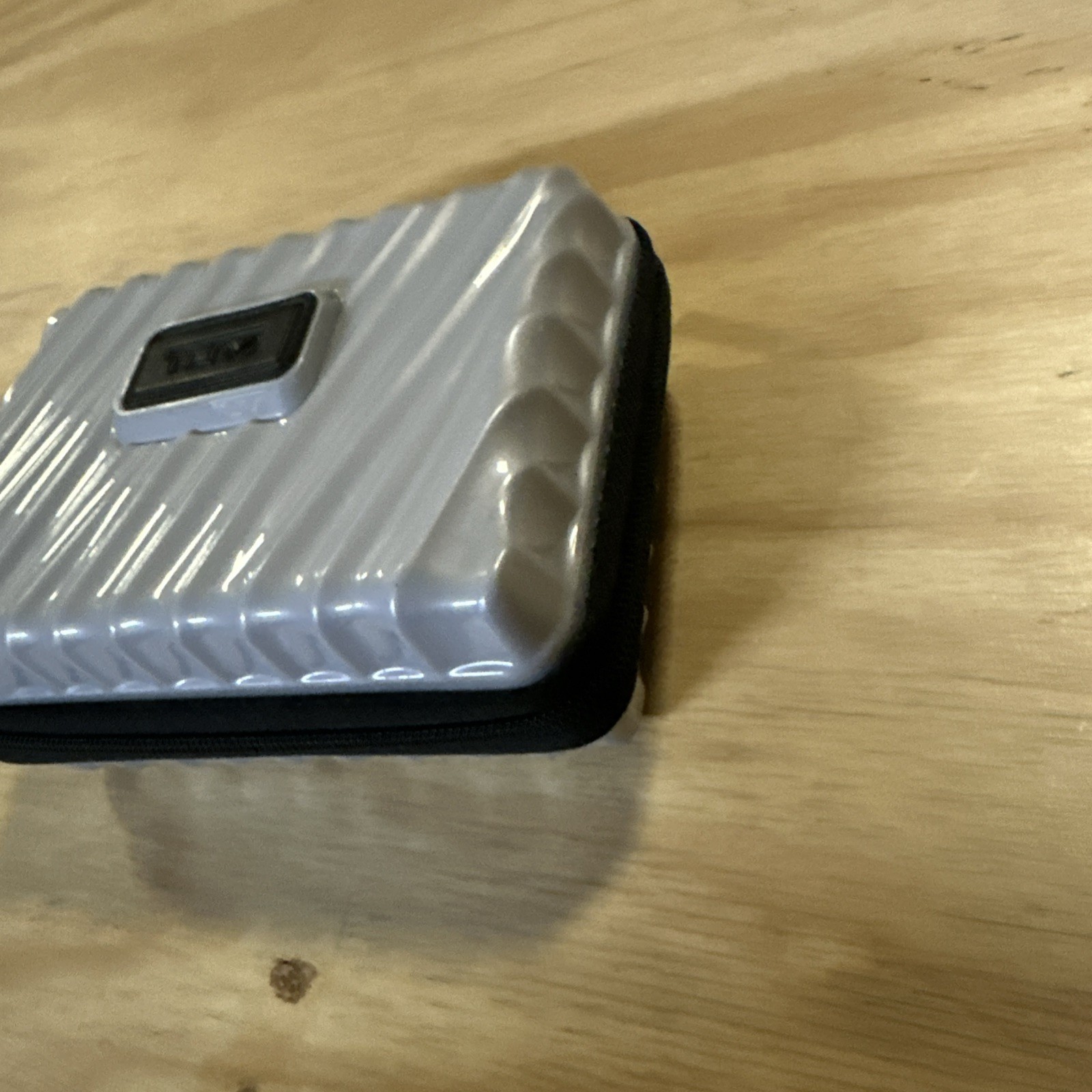 TUMI for Delta Grey, Logo Hard Shell Amenity Travel Case Only No Contents