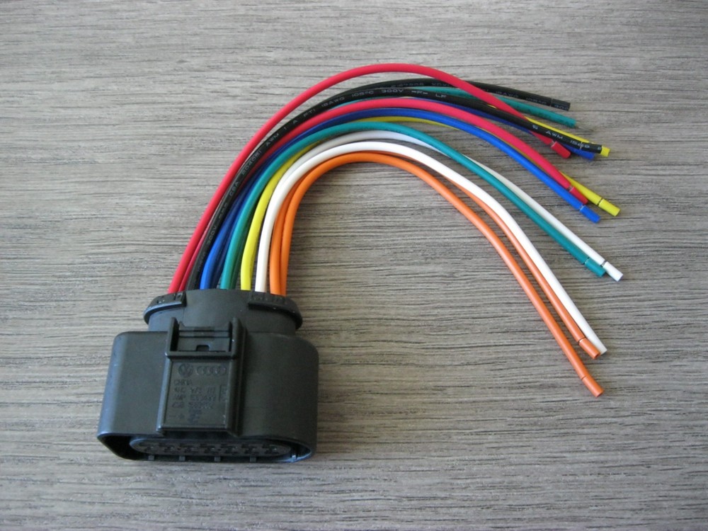 For VW AUDI Transmission Gearbox Wiring Connector Pigtail Plug Socket 4H0973717