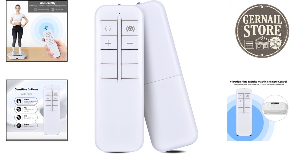 Ergonomic Replacement Remote Control for MERACH & ZENACTIVE Vibration Plates