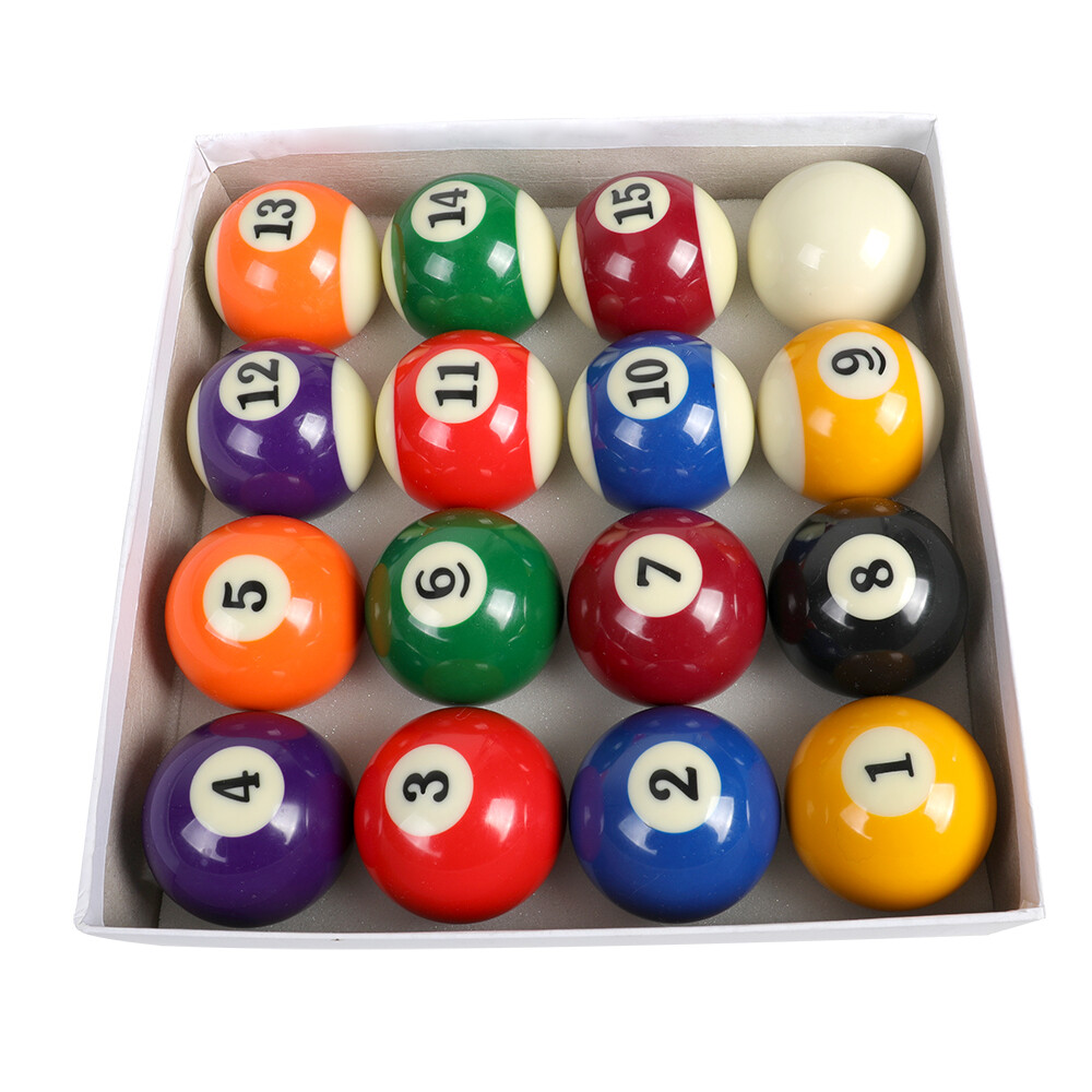 16 Piece Pool Table Billiard Balls Pool Ball Set Pool Table Accessories 2-1/4"