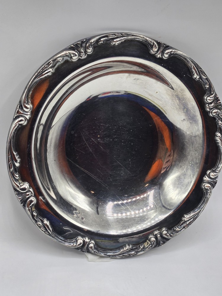 International Silver Company 7 Inch Silver-Plate Candy Dish