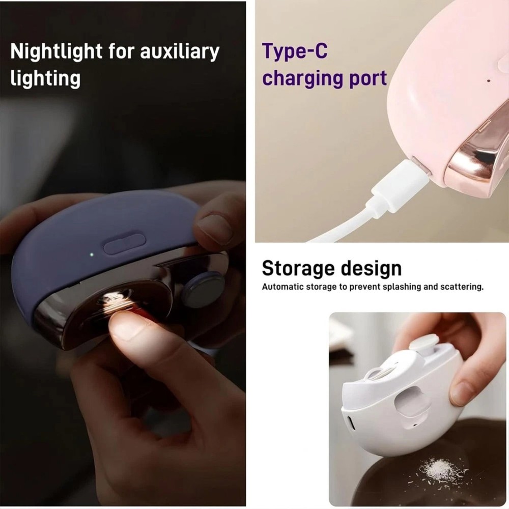 Automatic Electric Nail Clipper Trimmer Maintenance Kit With Cleaning Tools