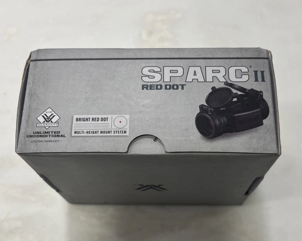 Vortex SPARC II Red Dot Sight Scope Multi Height Mounts Manual & Battery OpenBox
