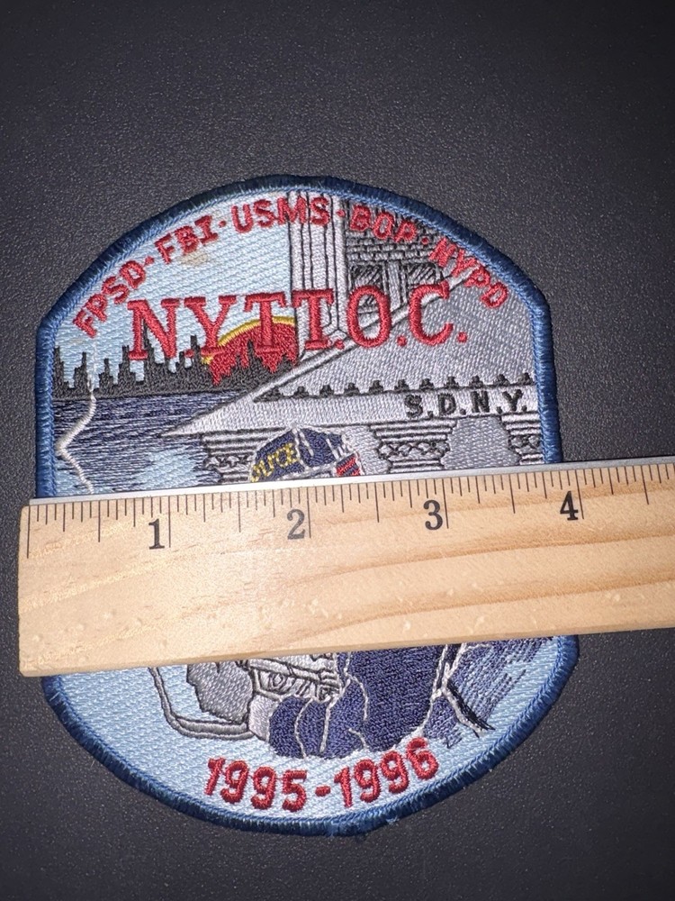 Terrorist Trials Operations Command Police FBI USMS Shoulder Patch