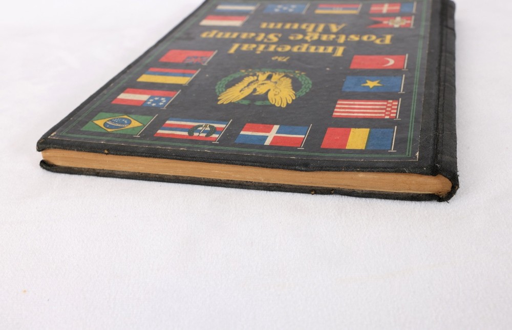 Vintage 1933 Imperial Postage Stamp Album Scott Stamp with Some Stamps