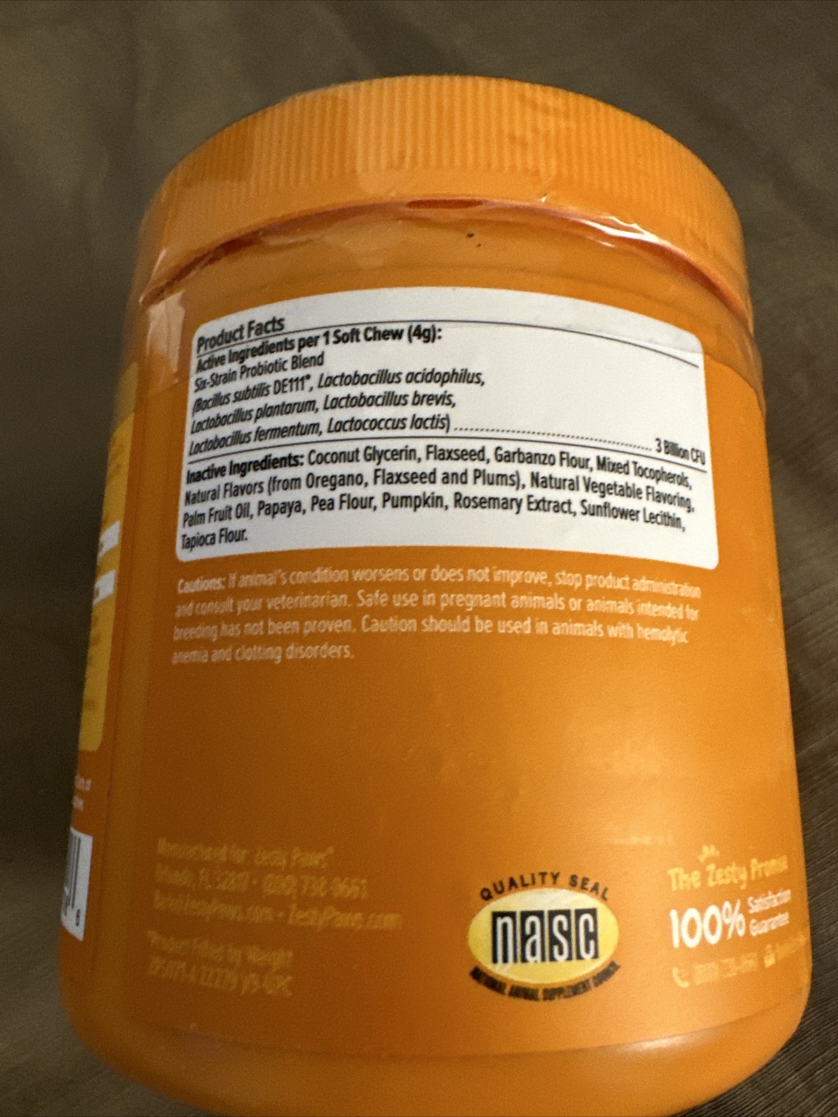 Zesty Paws 14737238 Probiotic Bites for Dogs - 90 Soft Chews