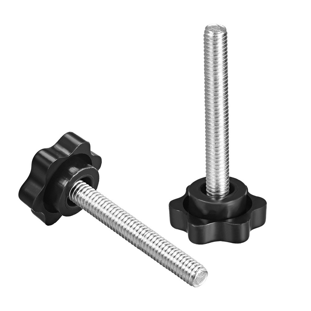 locking plum knob hexagonal shape star knob M6×50mm thread 10pcs