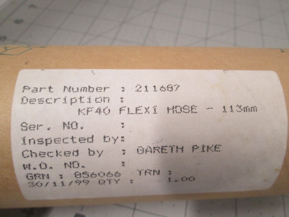 KF40 Flexi Bellows Hose, 113mm, New