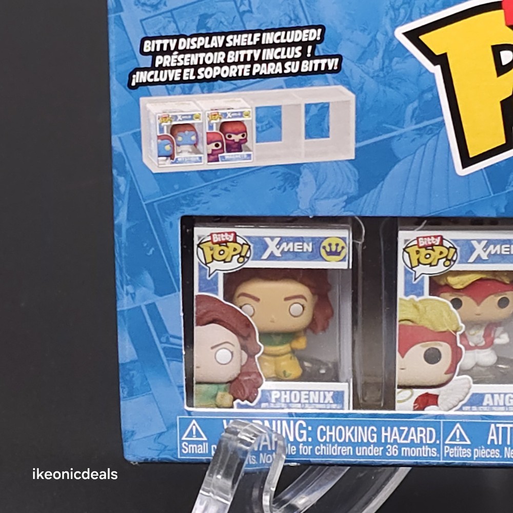 Funko Bitty Pop Marvel X-Men: Beast Chase 4 Pack Phoenix Angel Iceman