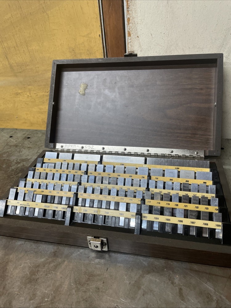 Starrett Webber Croblox 84 Pc Rectangular Gage Block Set