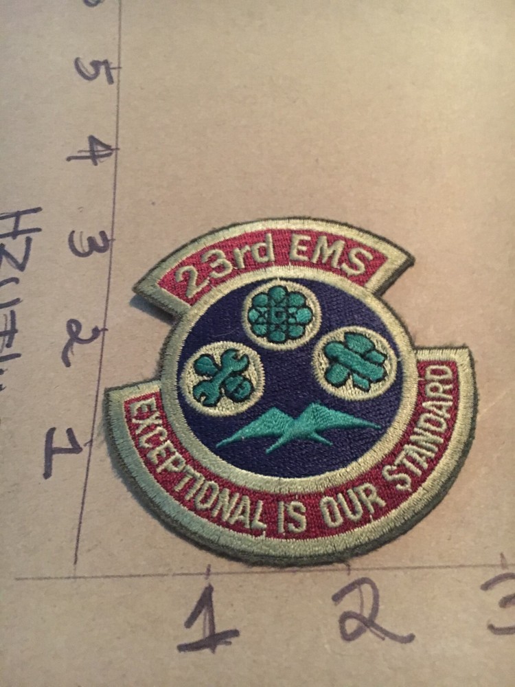 USAF 23rd EMS Squadron subdued patch 5/22/25