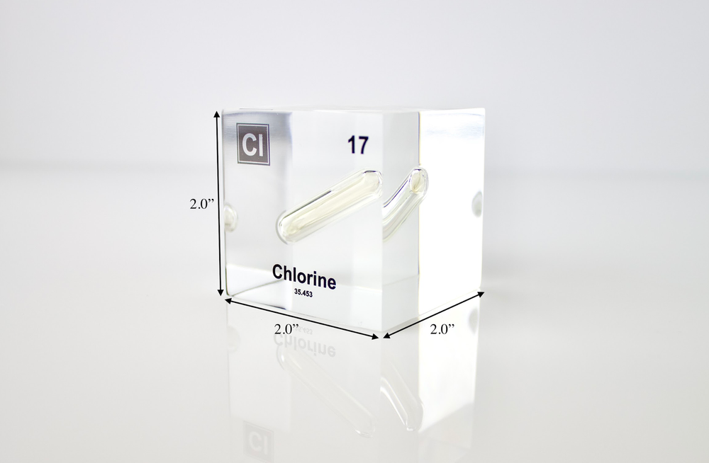 Chlorine Element Cube