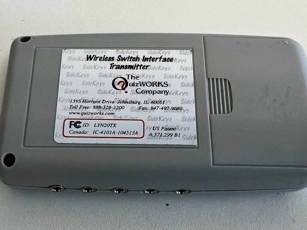 PP27: QuizWorks Wireless Switch Interface AA10 Transmitter and Reciever
