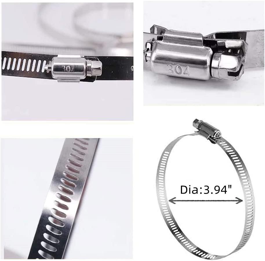 Hose Clamps Post Pipe Pole Mounting Bracket Arm Base for CCTV Security Camera