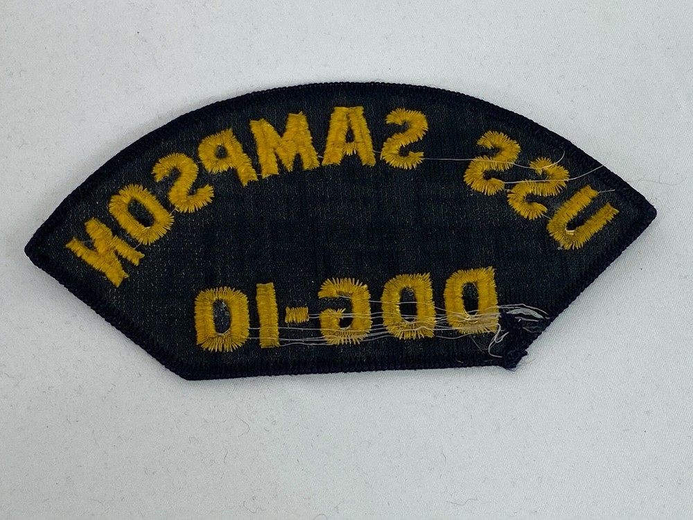USS Sampson DDG-10 Ball Cap Patch