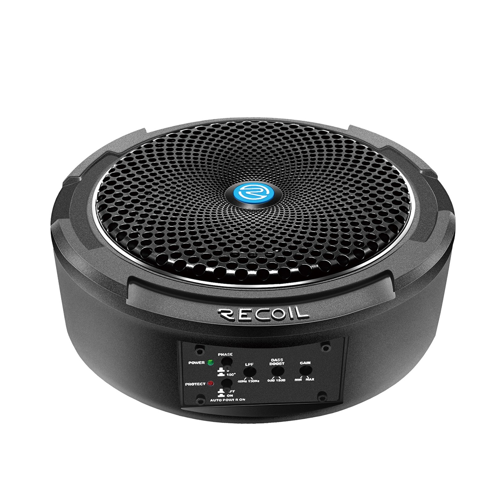 RECOIL SL1708 8" Under Seat Slim Amplified Car Subwoofer