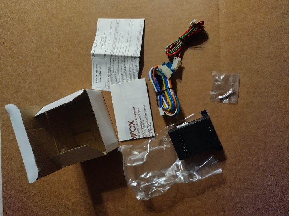 Audiovox AS9159 Prestige Door Lock Interface