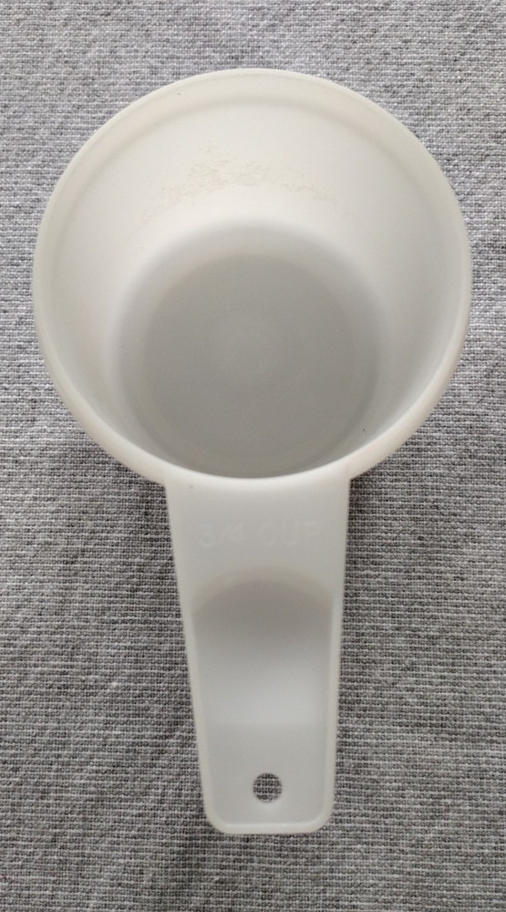 Vintage Tupperware REPLACEMENT Clear Nesting Measuring Cup *3/4 Cup* 762-3