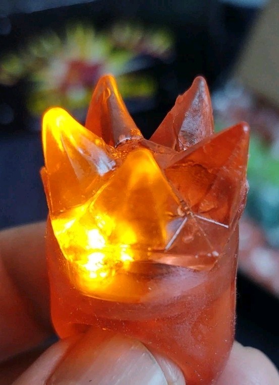 New Box Of 24 Flashing Led Gel Spike Rings In Multi Colors Light Up Party Favors