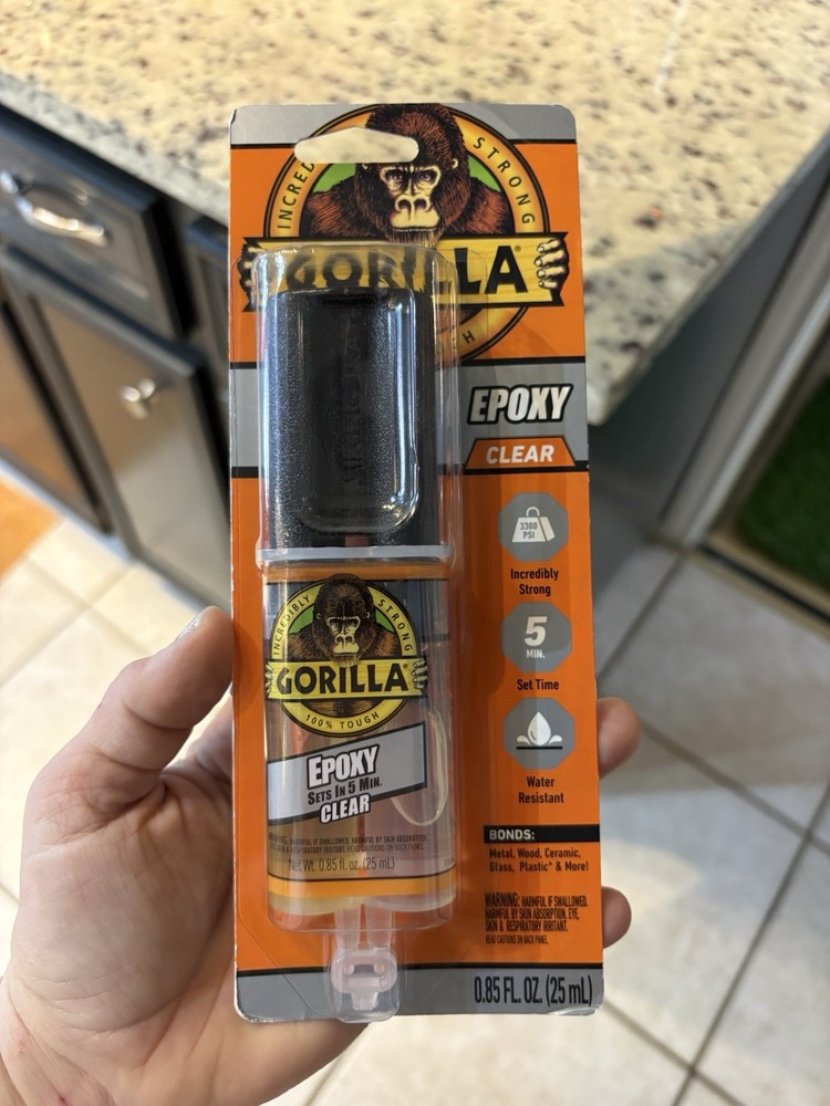 Gorilla 4200101 5 Minute Epoxy Syringe, 25ml