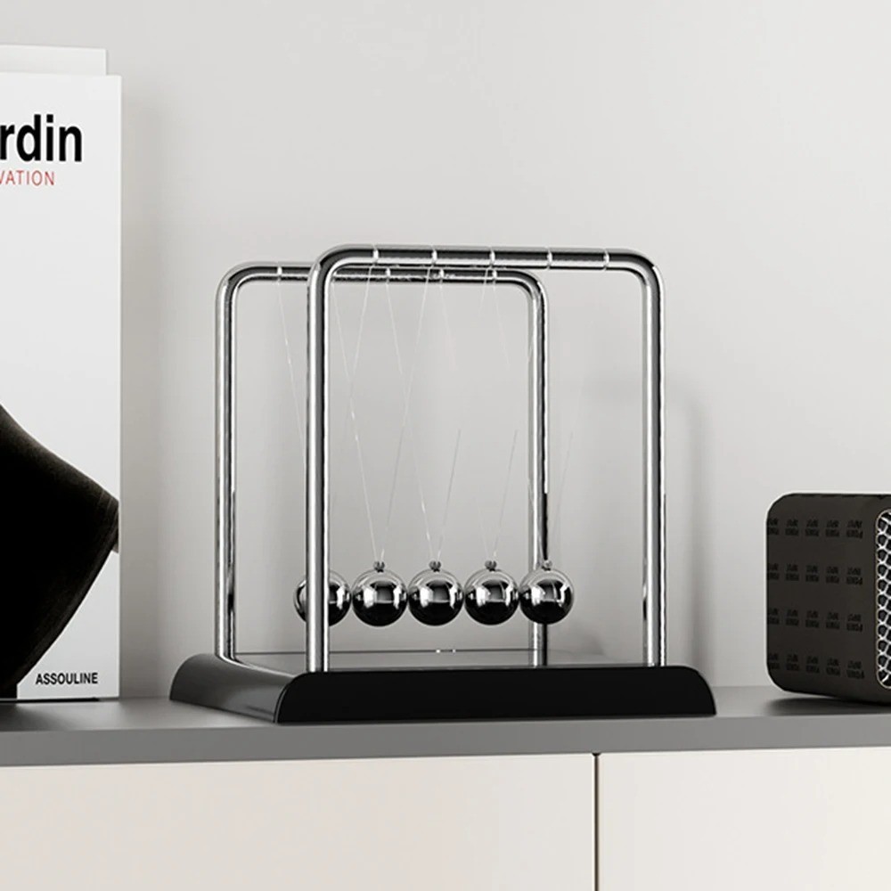 1PC Swinging Magnetic Ball Perpetual Motion Desk Toy Physics Science Desk Fun To