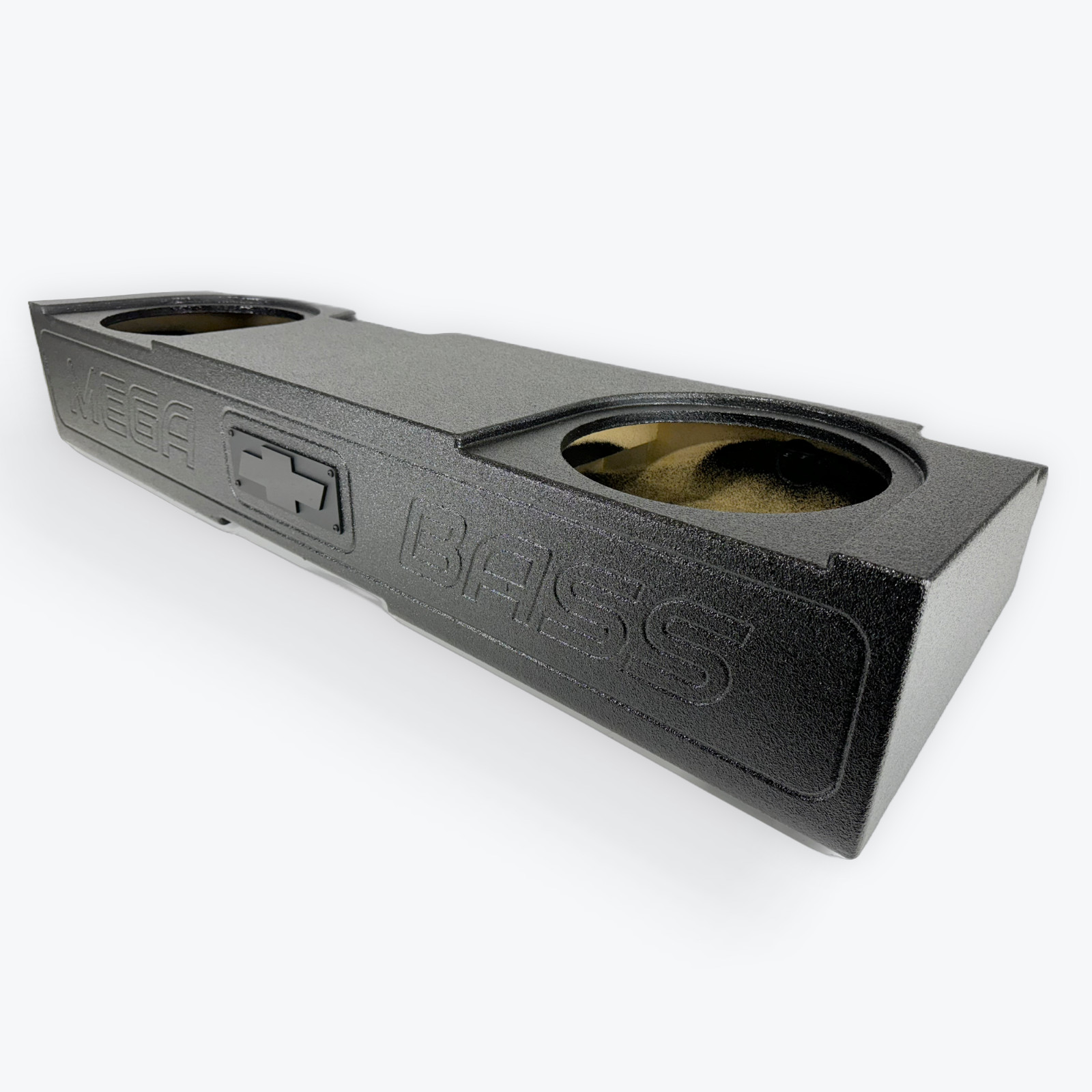 Silverado Sierra 07-18 Crew Cab Subwoofer Box Enclosure  2x12 Ported KUZTOMBOXES