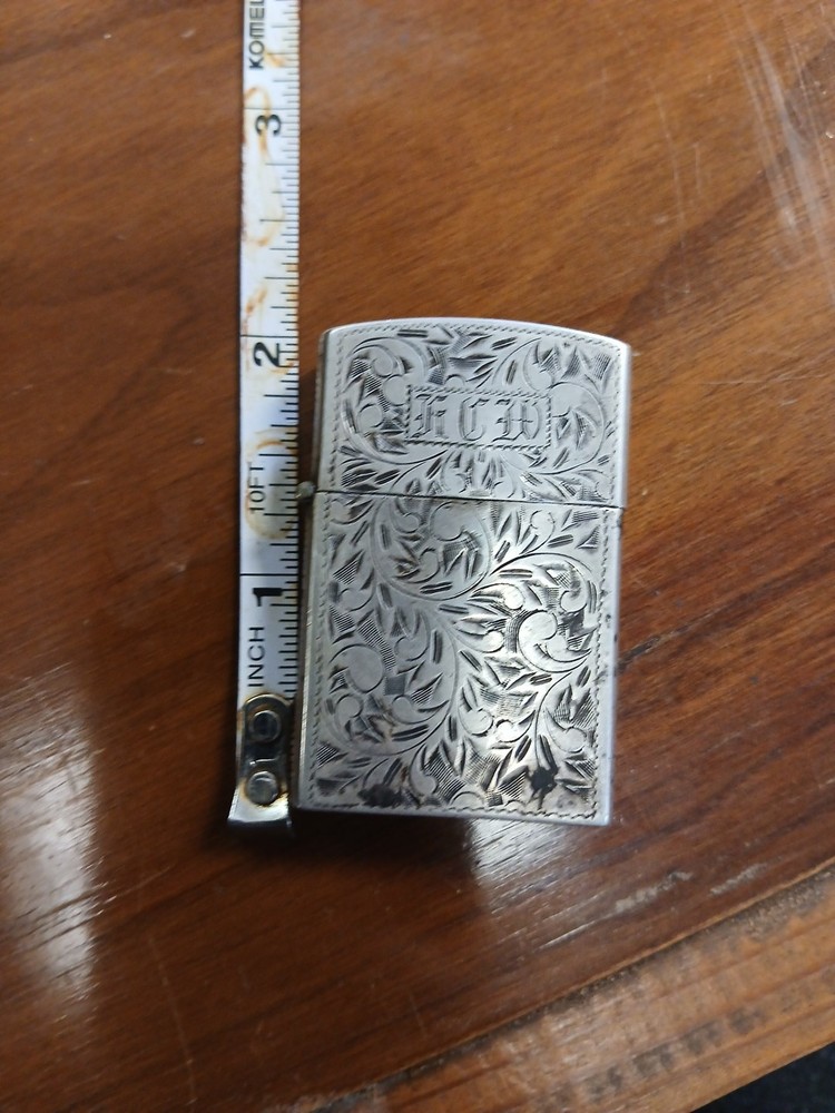 Antique Vintage Sterling Silver Cigarette Lighter