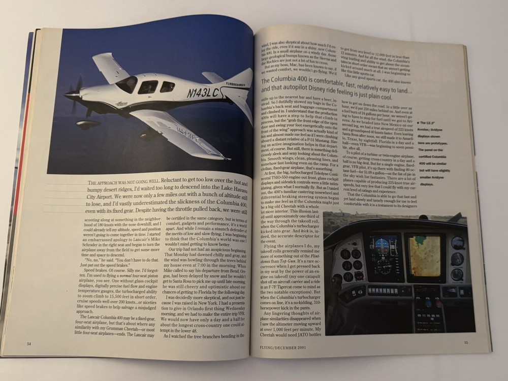 Flying Magazine December 2001 - Original