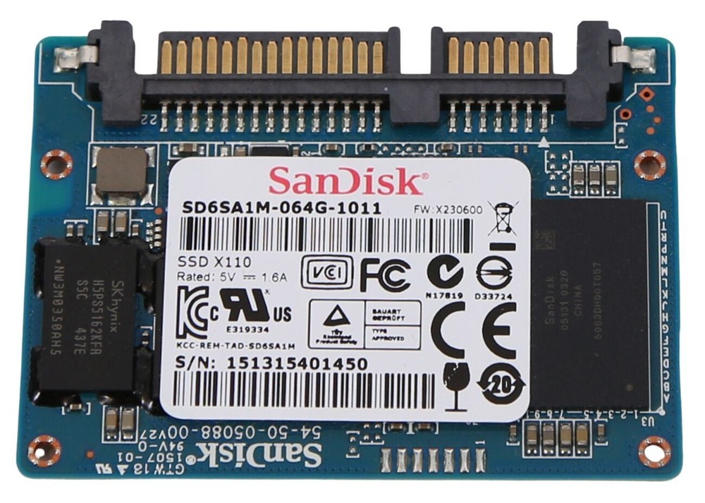 SanDisk X110 Solid State Drive; 64GB, SATA 6.0Gbps
