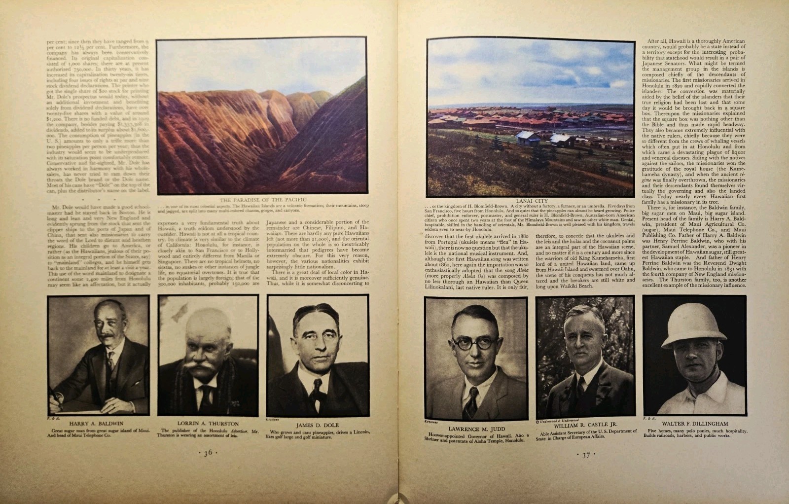 1930 Pineapples In Paradise Magazine Article Hawaiian Pineapple Co Lanai Dole