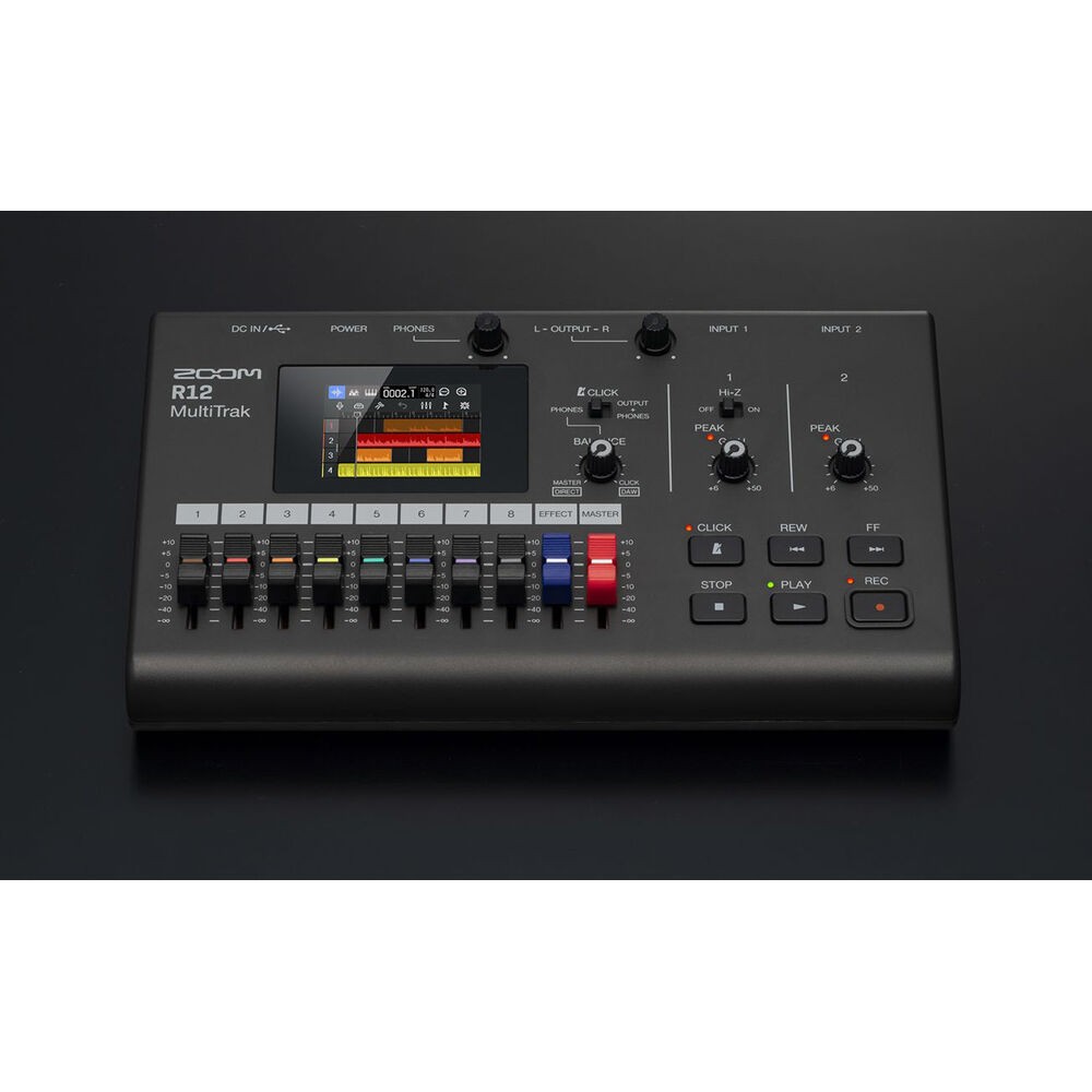 ZOOM Digital Multitrack Recorder (R12), Balanced Interconnect, Bundle