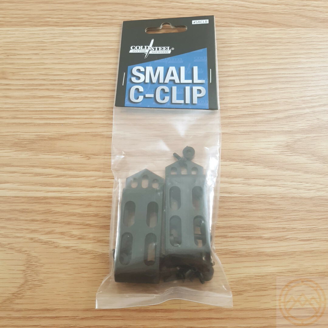 Cold Steel Secure-Ex C-Clip Small 2pk Fits Up To 1.75" Wide And 0.25"Thick Belts
