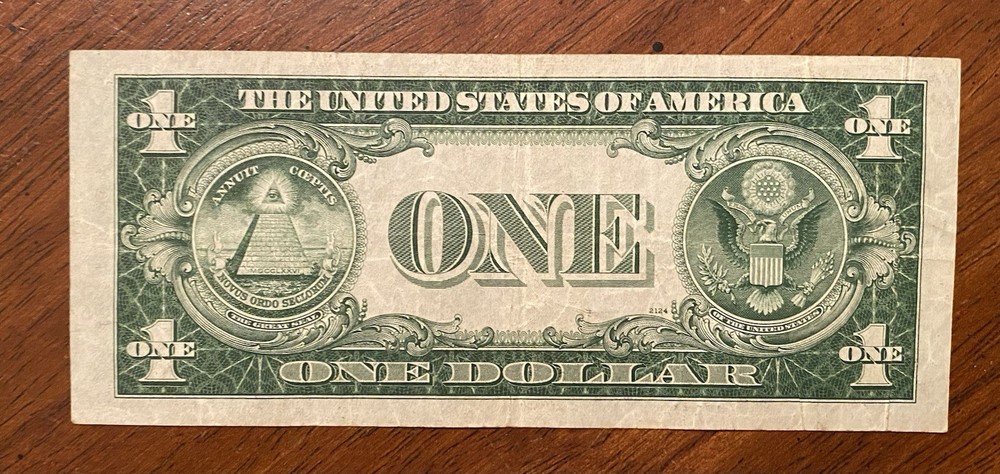 1935A $1 Silver Certificate Gutter Fold Error