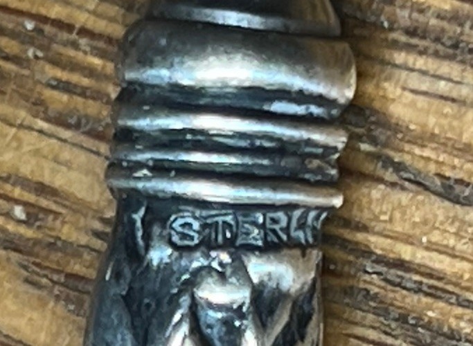 Sterling Repoussed Handle Button Hook No Maker No Monogram