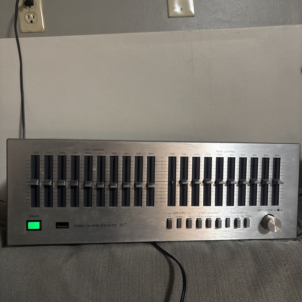 SANSUI SE-7 Vintage Stereo Graphic Equalizer⭐️⭐️⭐️⭐️⭐️!!!