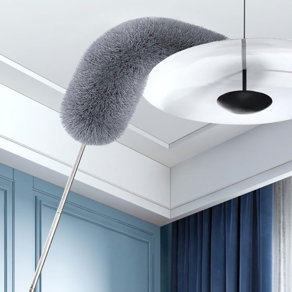 Extendable handle Feather Duster 250cm Long Telescopic Static Duster Brush TL