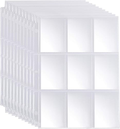 9 Pocket Trading Card Binder Pages