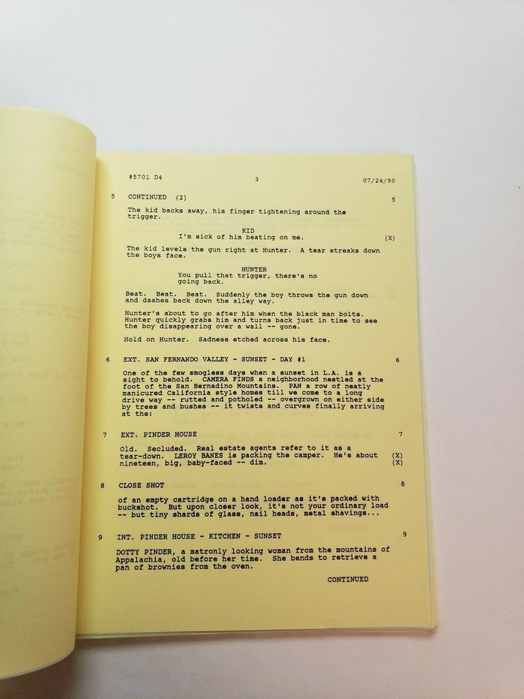 HUNTER / Mark Lisson 1990 TV Script, Fred Dryer "Deadly Encounters: Part 1"