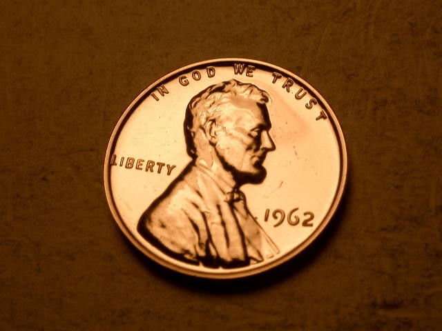 1962 Gem Proof Struck Thru Thread on Reverse Lincoln Cent MUST SEE!!