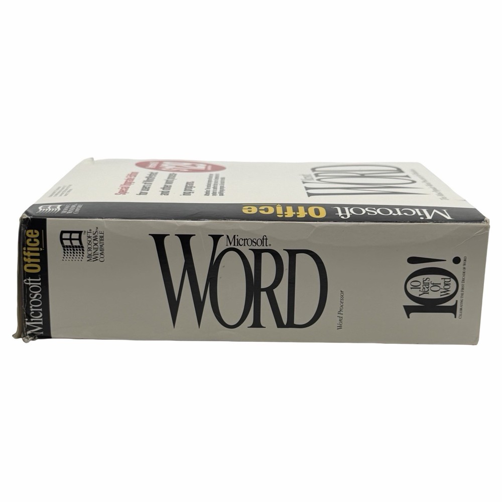Microsoft Word Version 6.0 Special Upgrade Edition for Windows 3.5” High Density