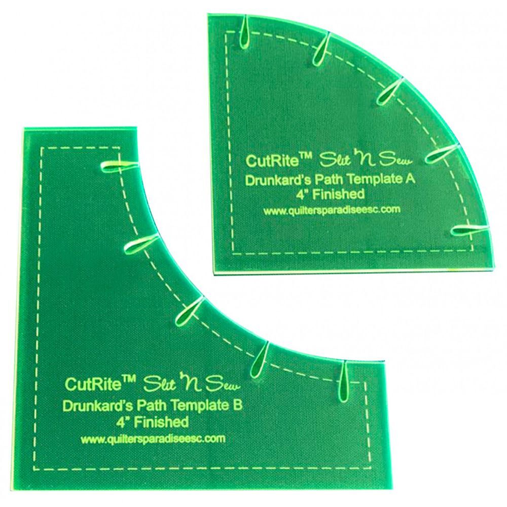 Quilter's Paradise CutRite, Slit 'N Sew Drunkards Path Template