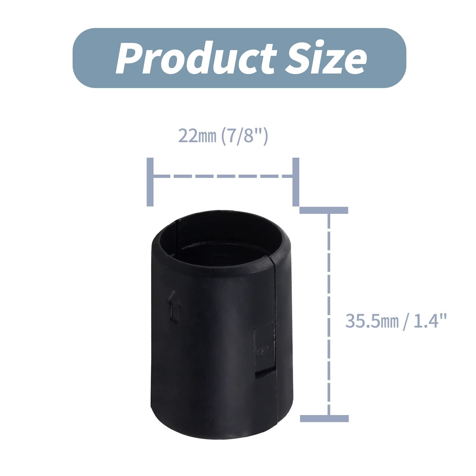 54 Pack Wire Shelf Clips for 7/8 Inch Post, Split Shelving Sleeves Replacements