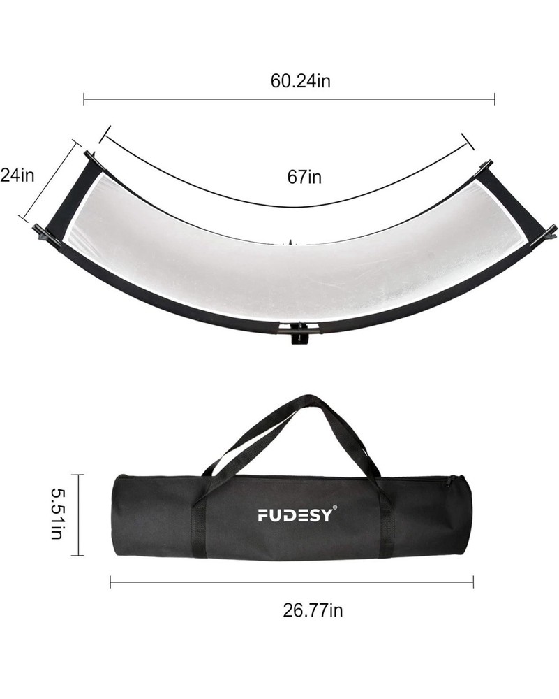 67"X24" Clamshell Light Reflector/Diffuser with Carry Bag for Photography