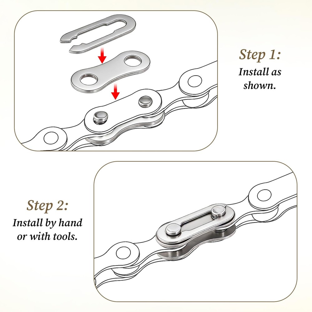 10 Pairs Bike Chain Master Link for Bicycle Missing Link,